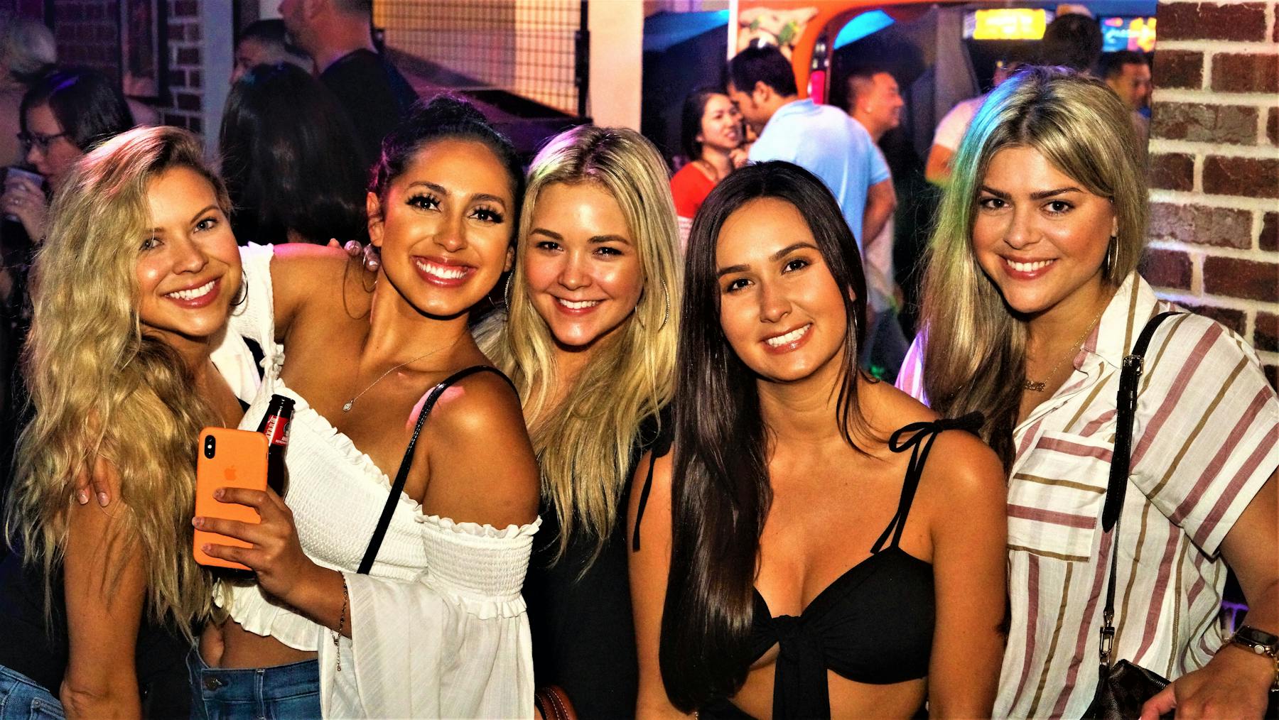 a group of people posing for a photo