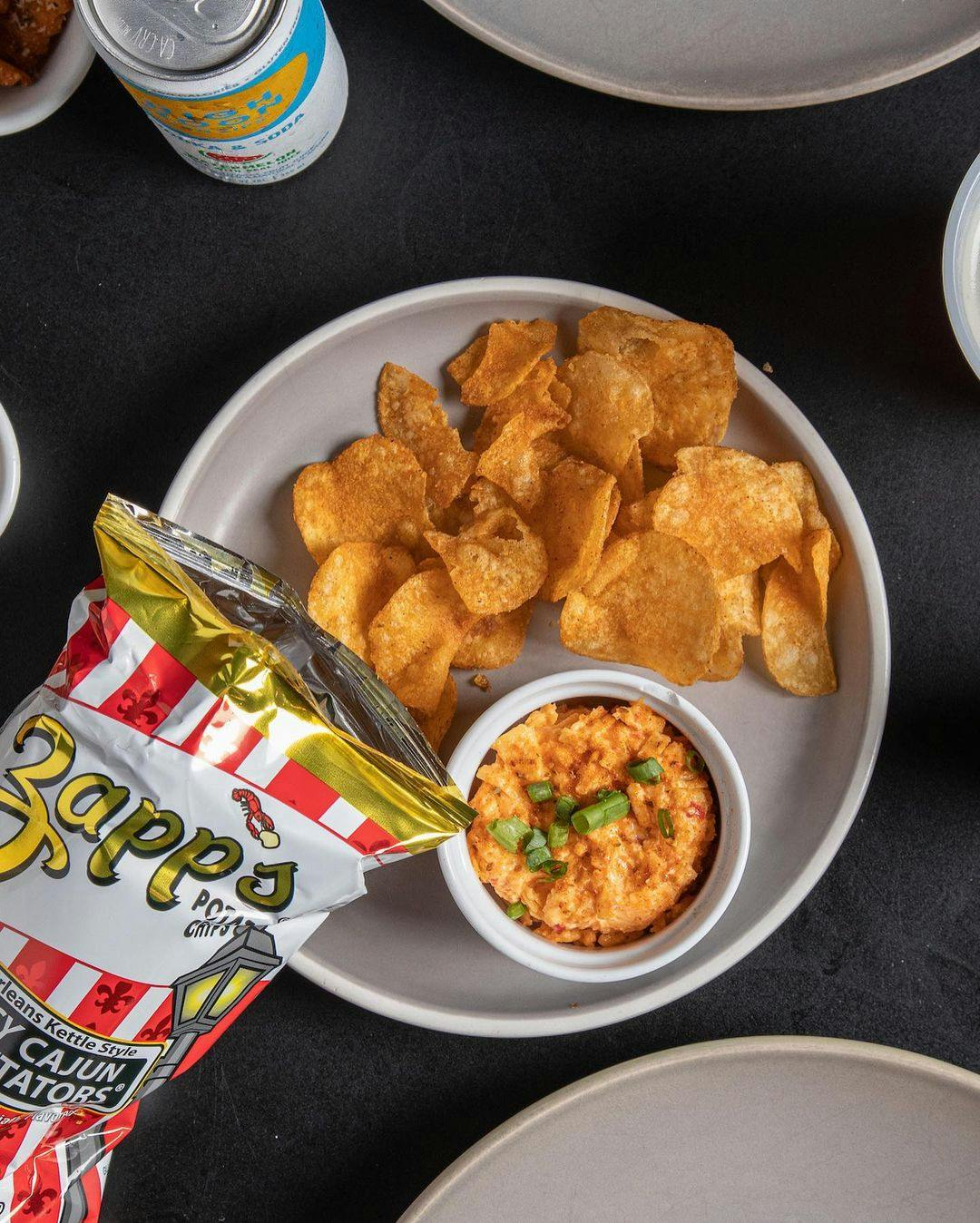 a plate of food on a table