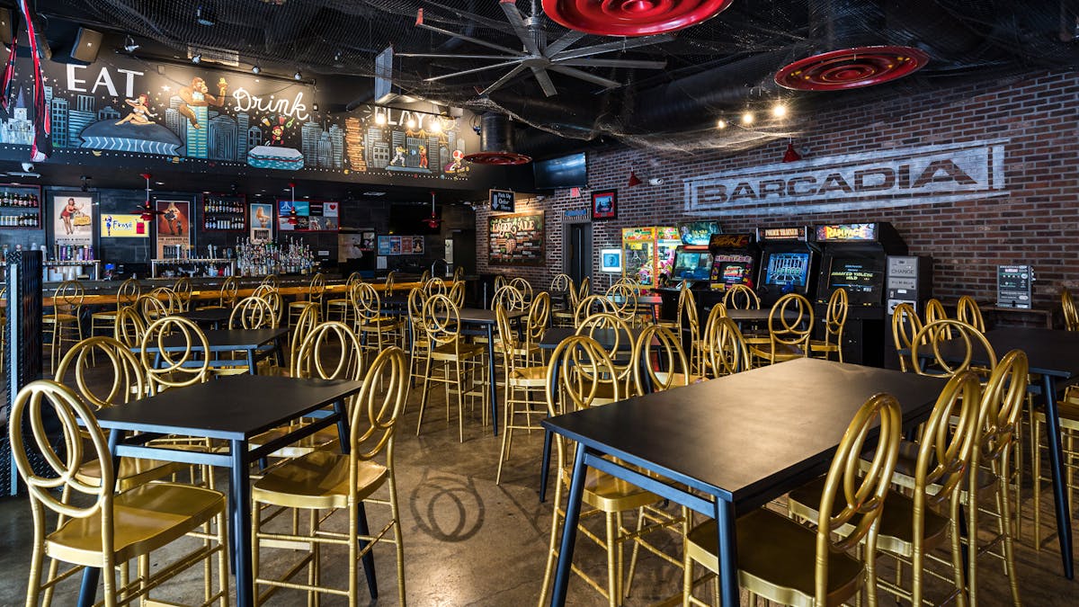 a dining table in a restaurant