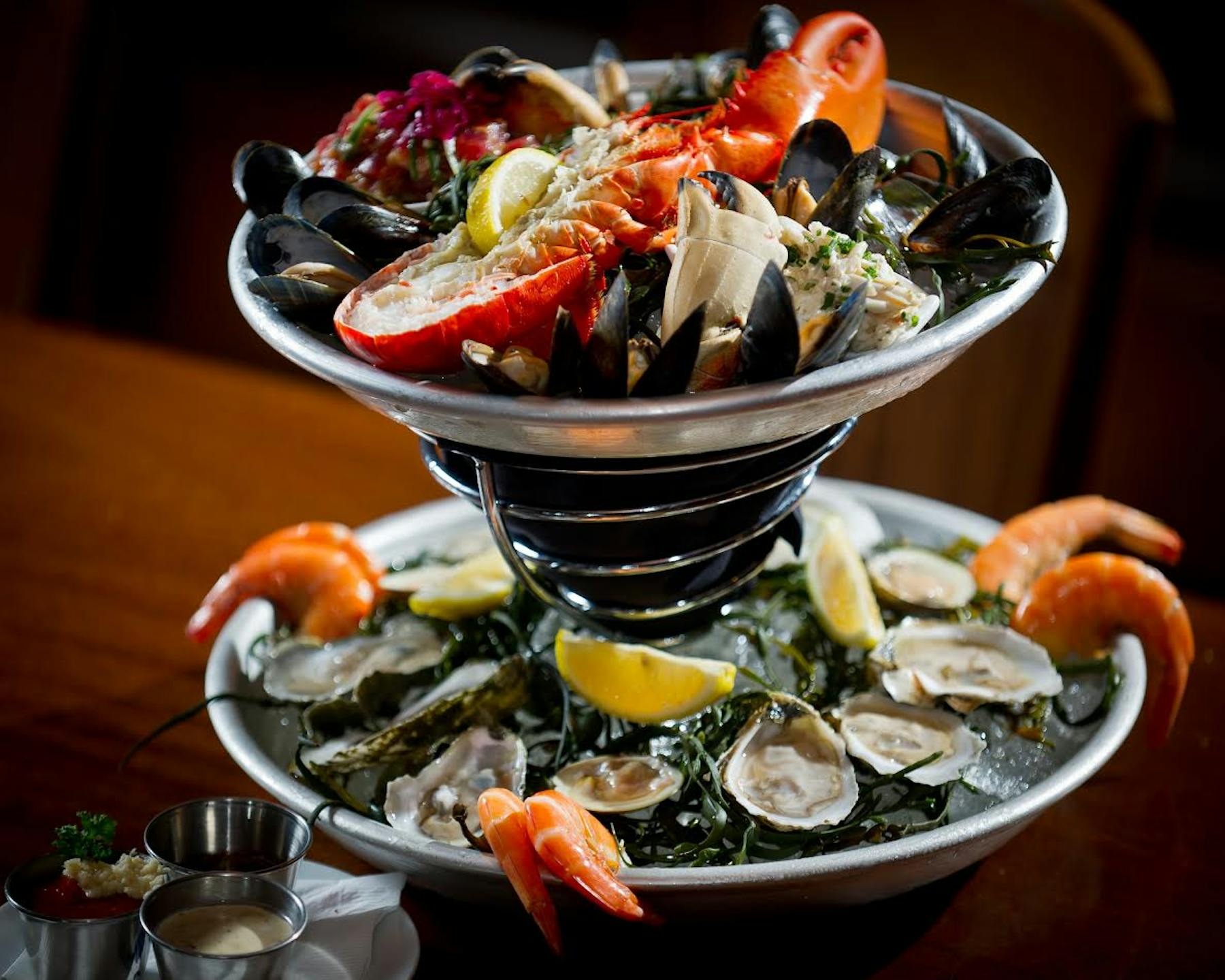 Luxurious seafood dining with fresh oyster bar