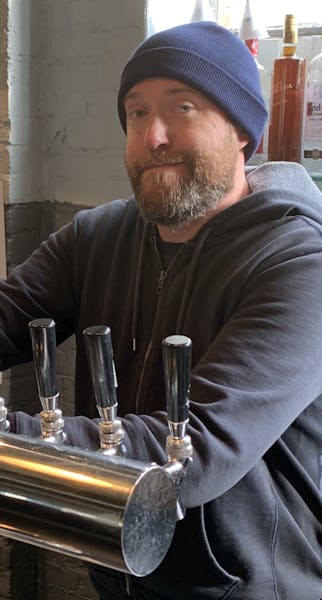 pouring a beer