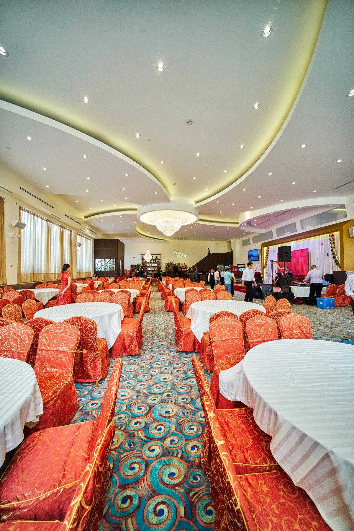 a large bed in a room