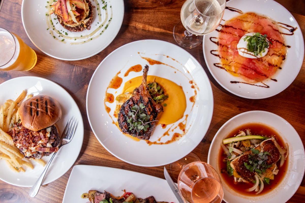 a plate of food on a table