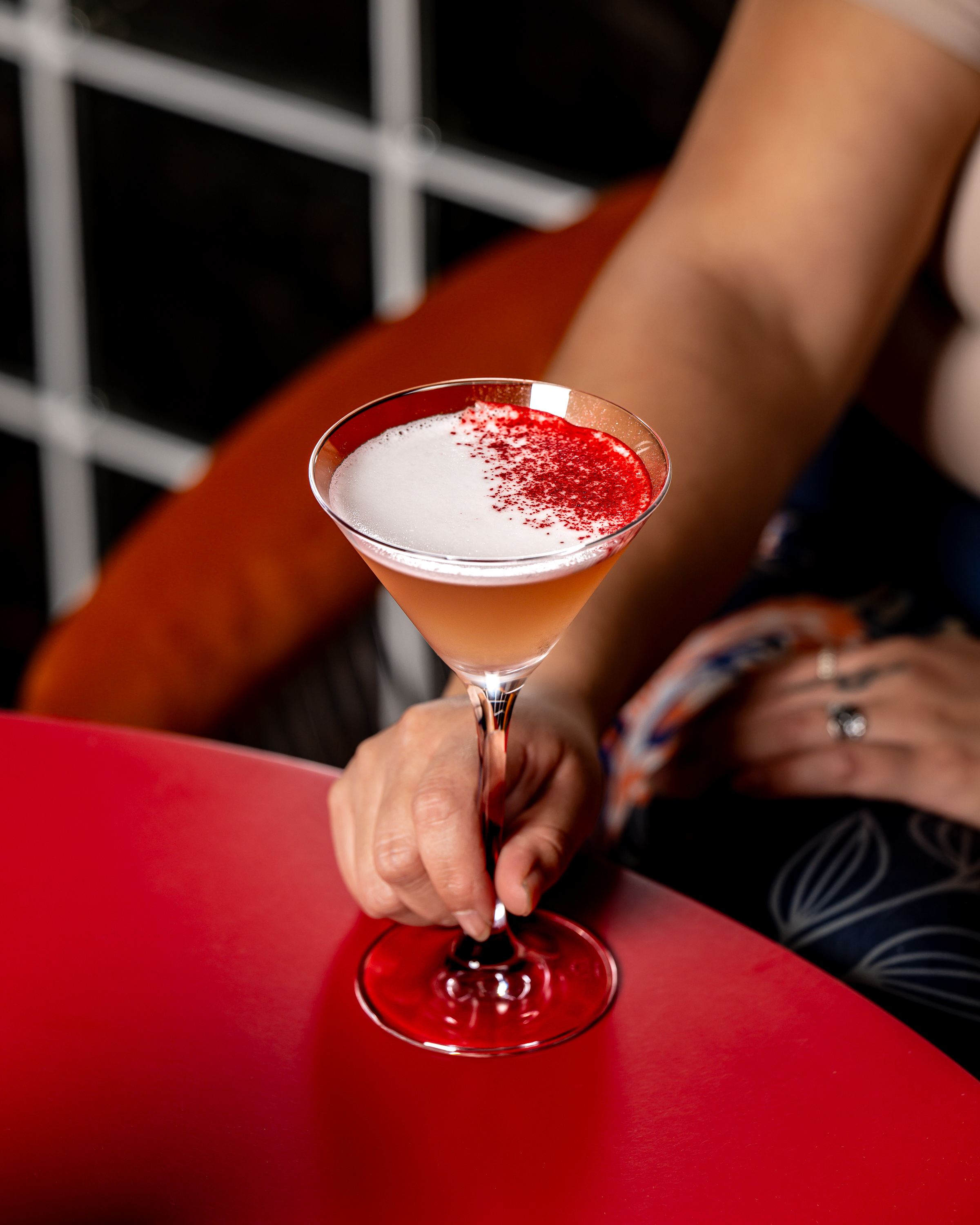 close up of a cocktail