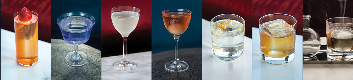 Omacocktail tasting experience cocktails at Ophelia