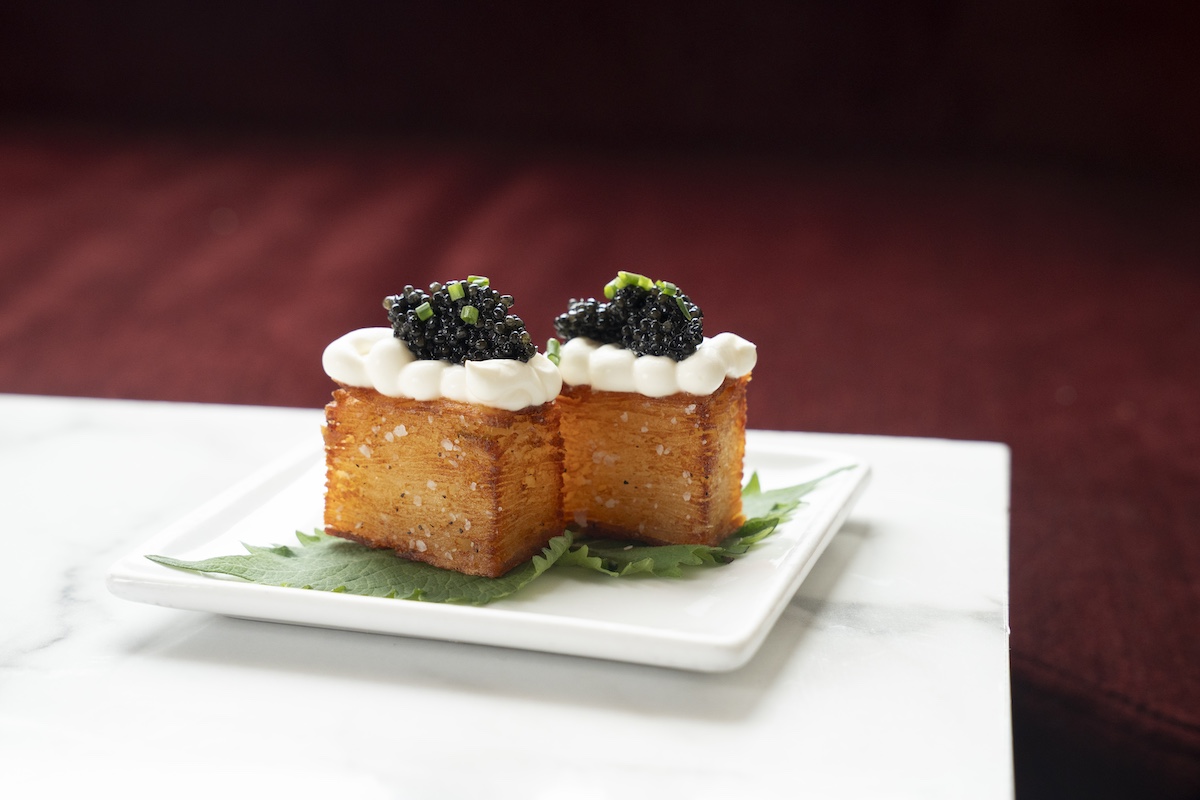Million-Layer Potato Bites with Caviar