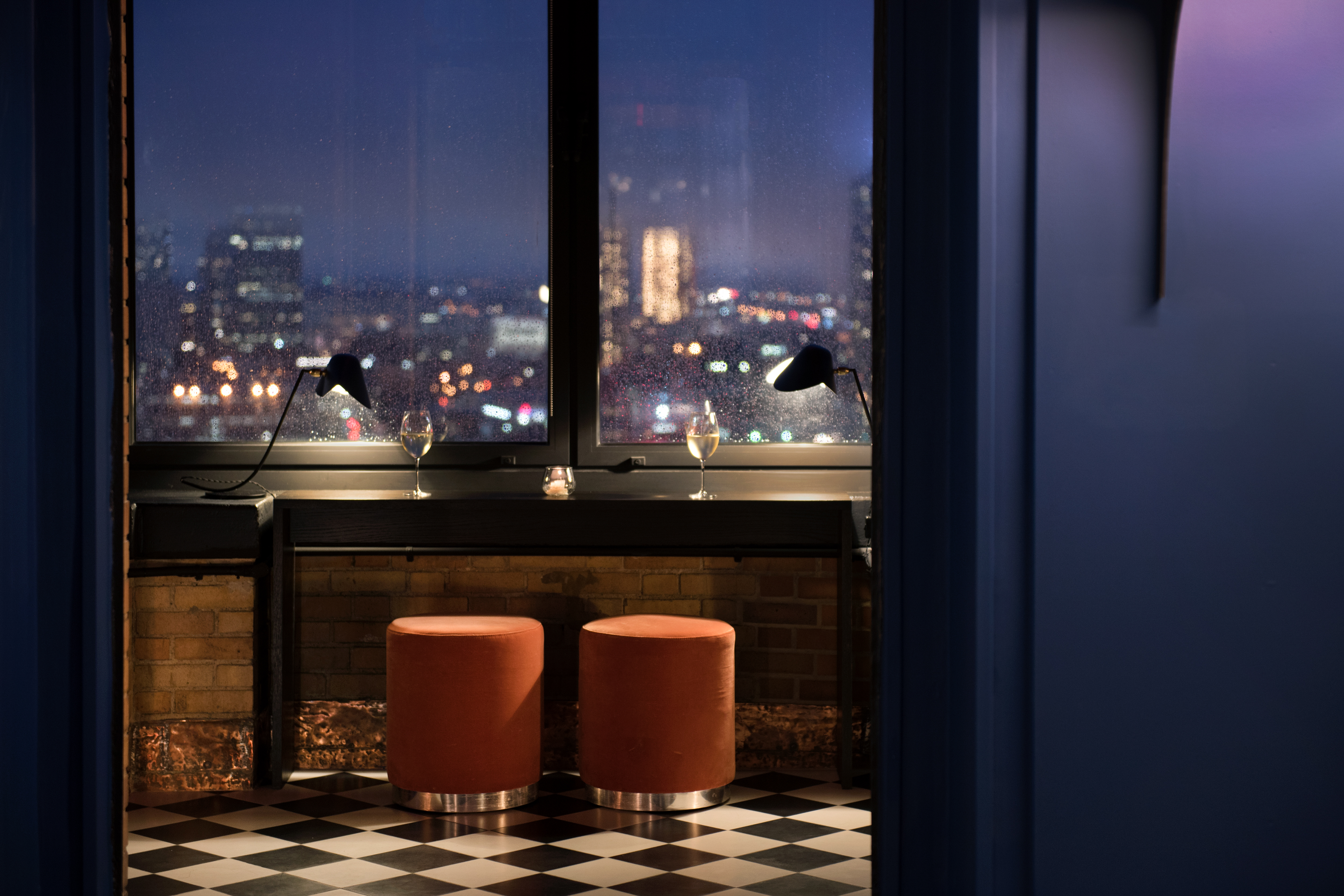 City views from Ophelia Lounge