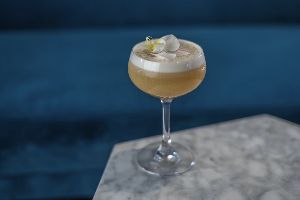Signature cocktail at Ophelia Lounge
