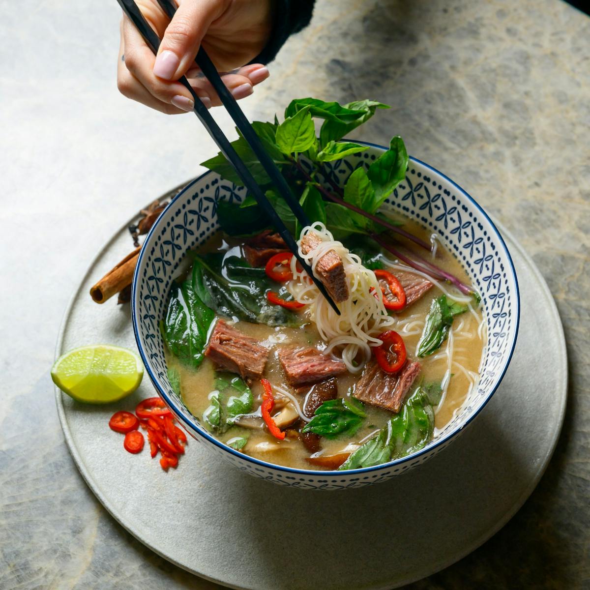 a bowl of food on a plate