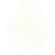 a white circle with a black line