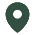 a green location pin with a black circle