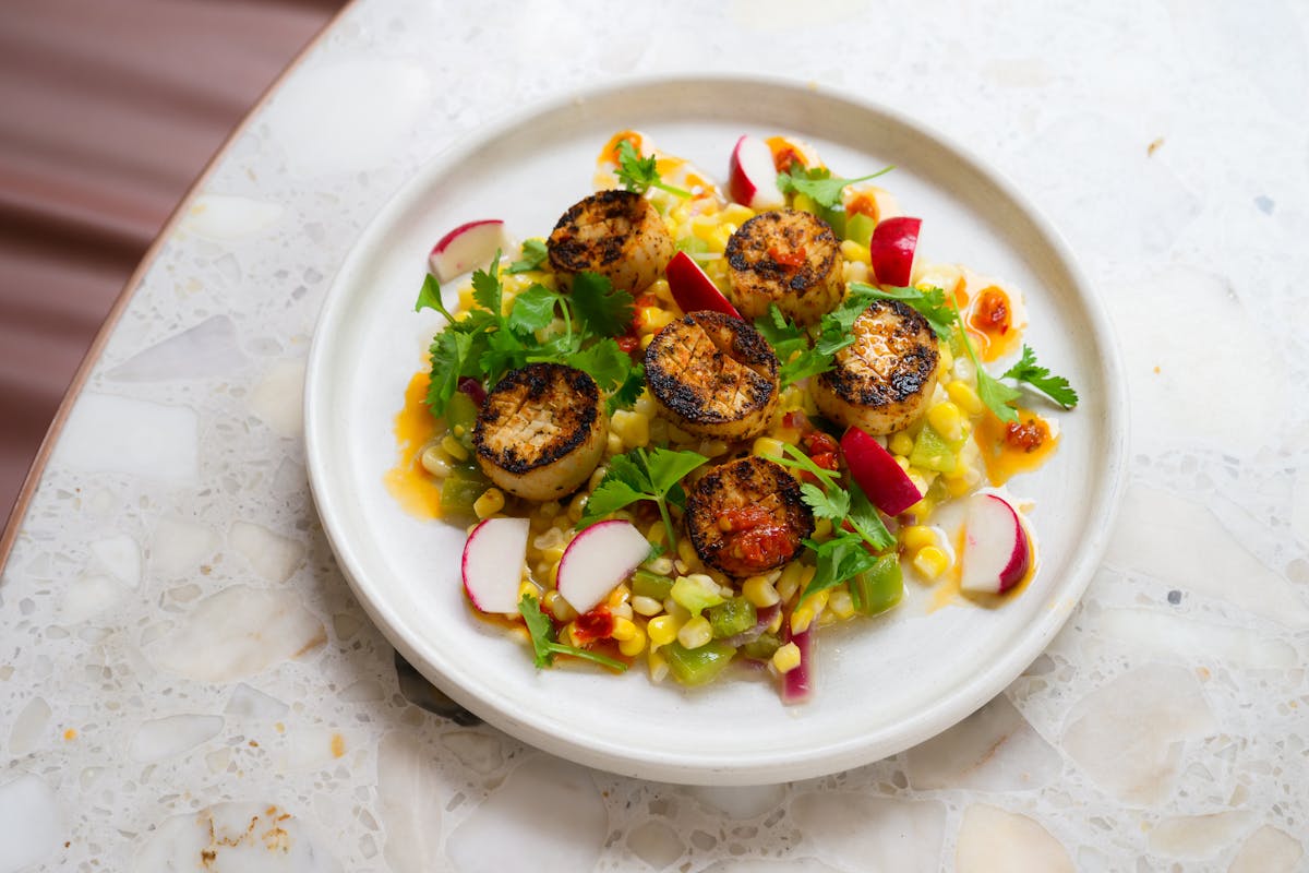 a bowl of food on a plate