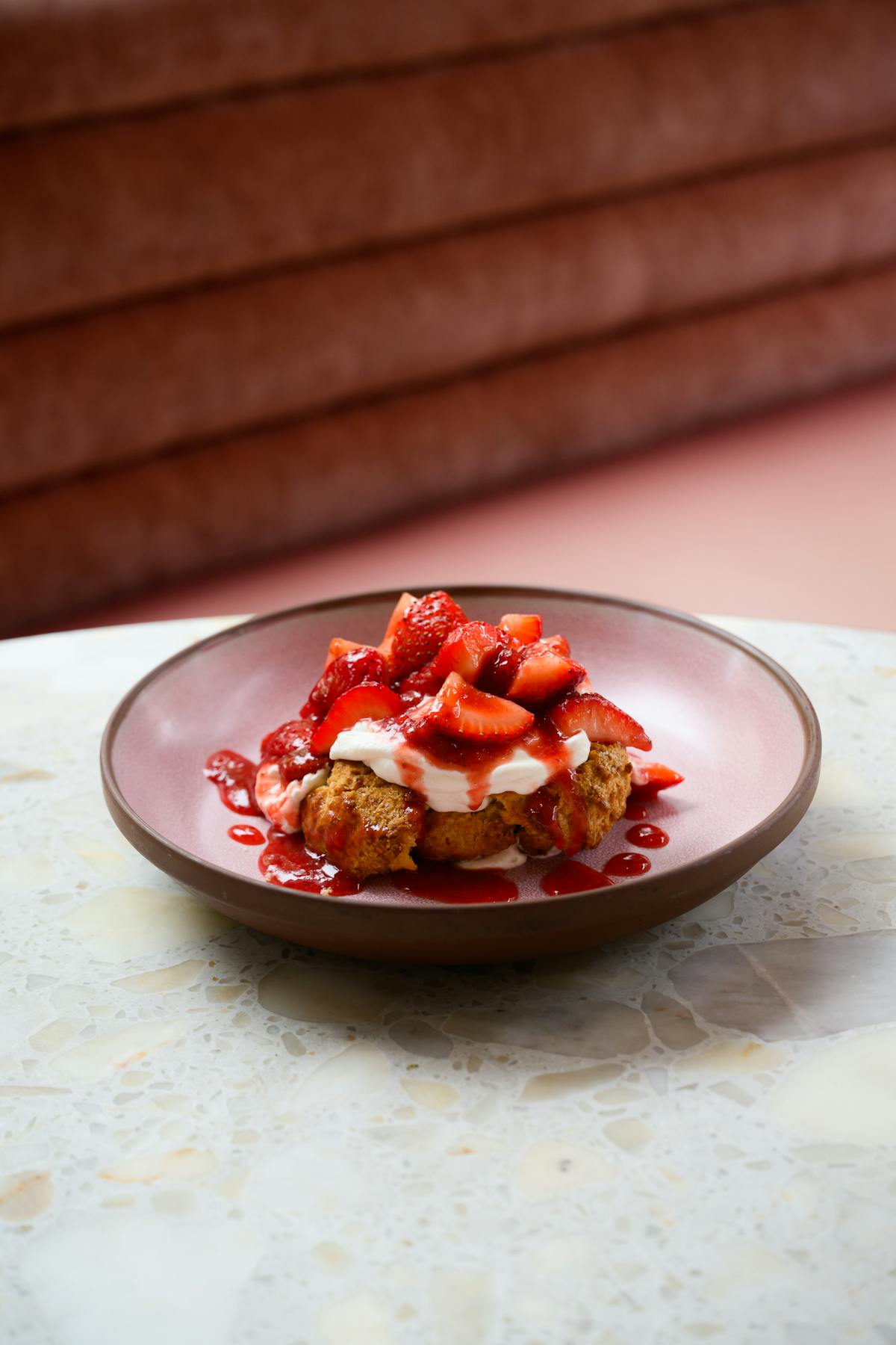 a plate of food on a table