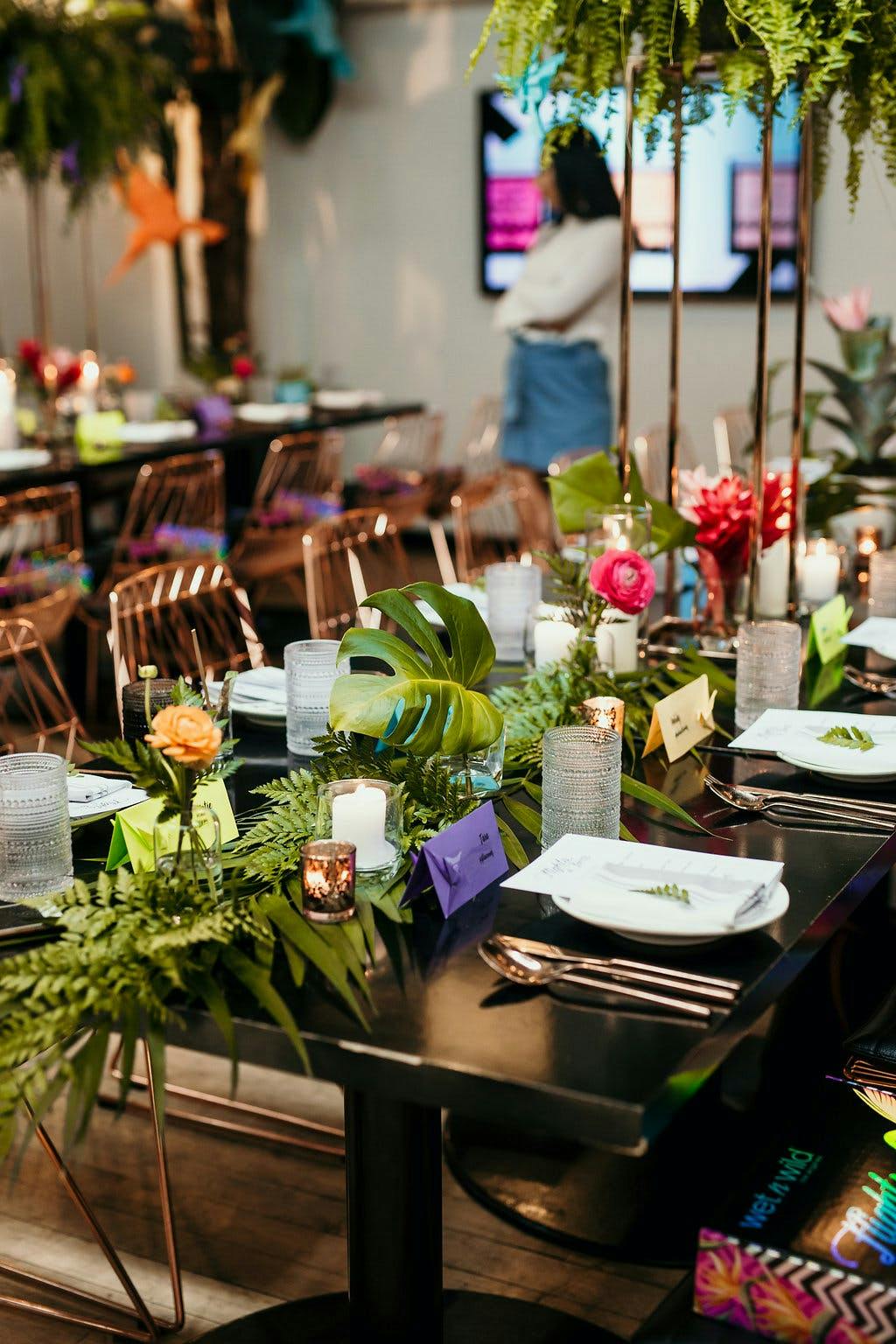 a vase of flowers on a table