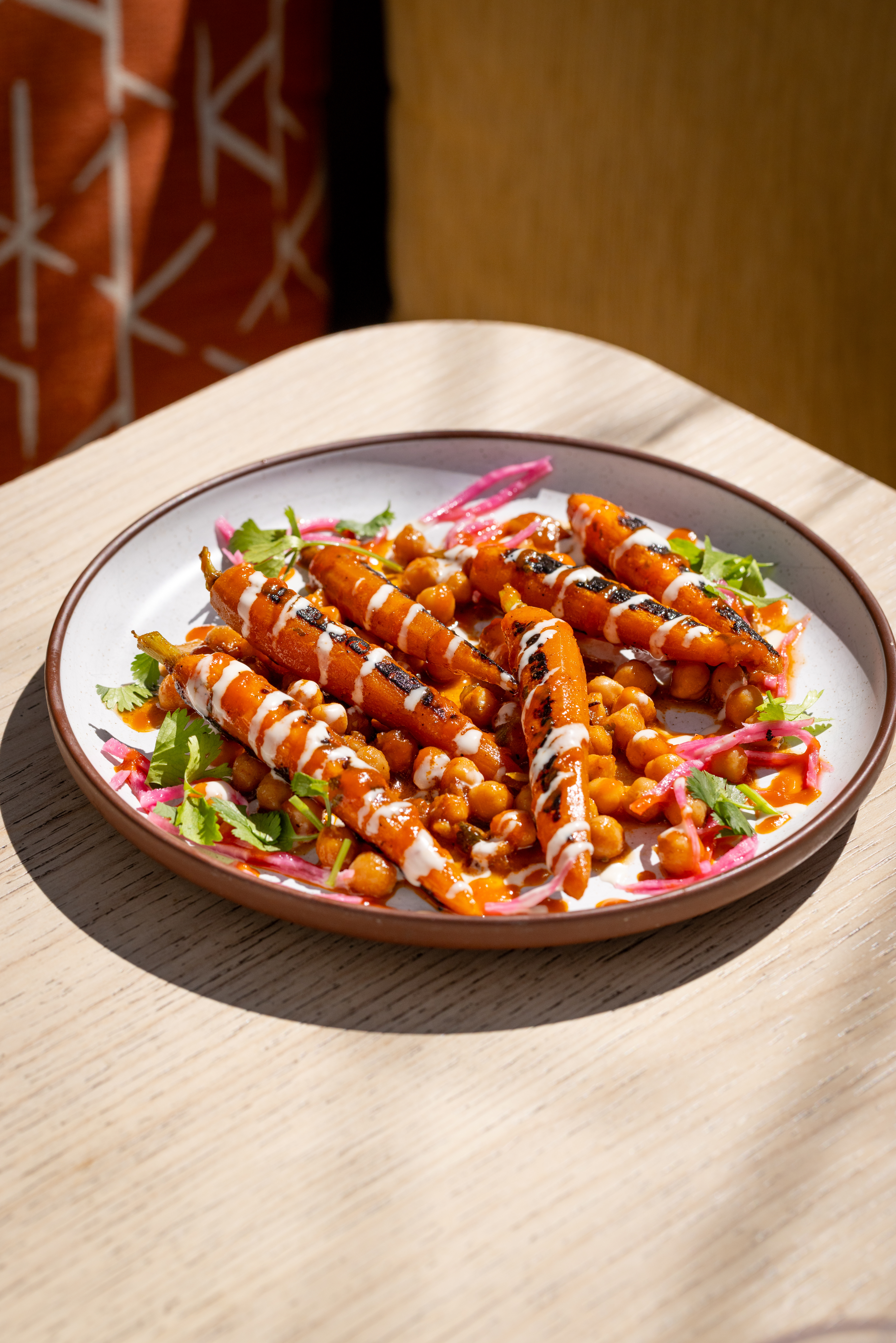 a plate of food on a table