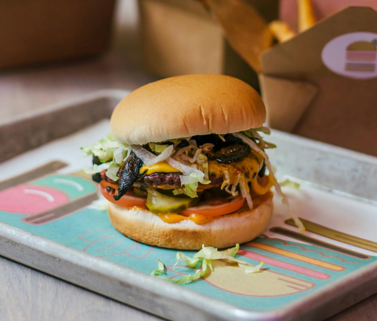 a sandwich sitting on top of a table