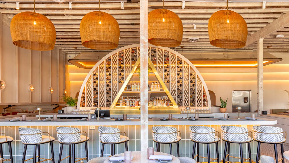 a bar area