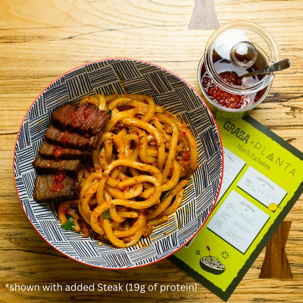 a bowl of food on a plate