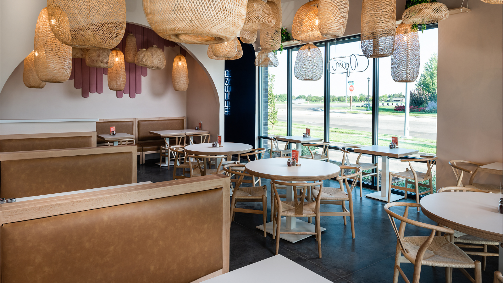 Interior of ZUllee location with natural light and decor