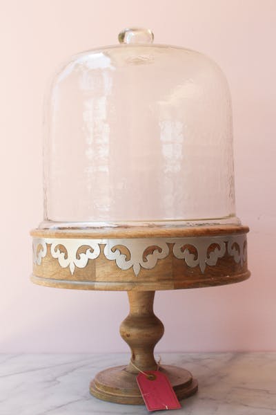 GG Collection Cake Pedestal with Tall Dome Michelle's