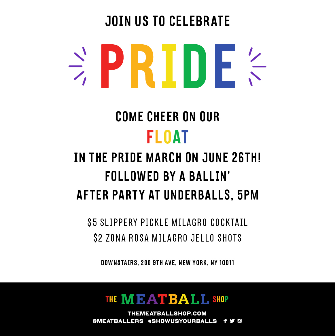 pride celebration announcement