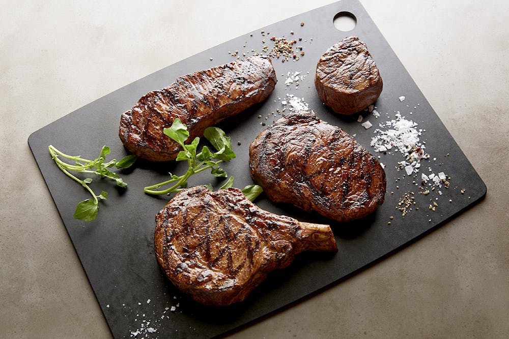 food on the cutting board