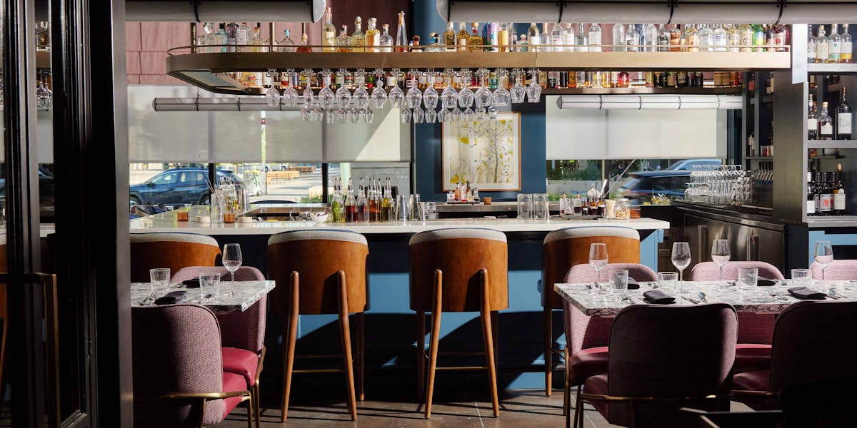 Ajax Downtown bar and table seating