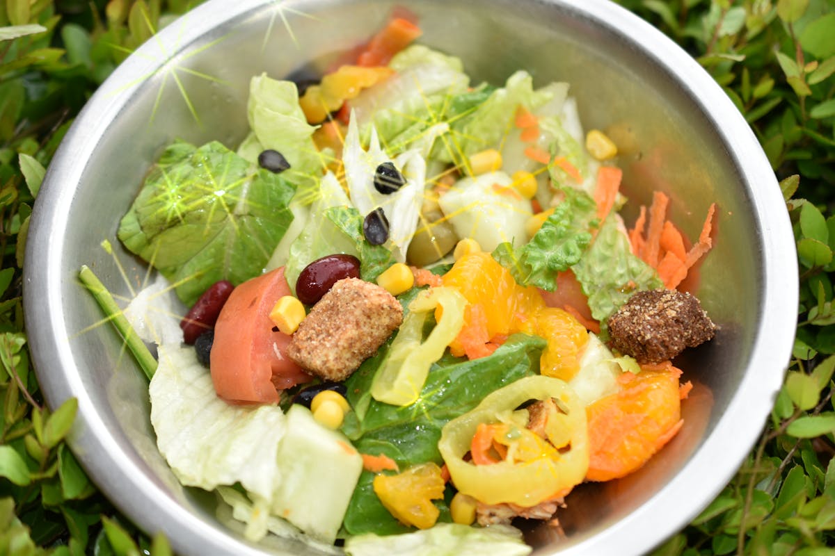 a bowl of salad