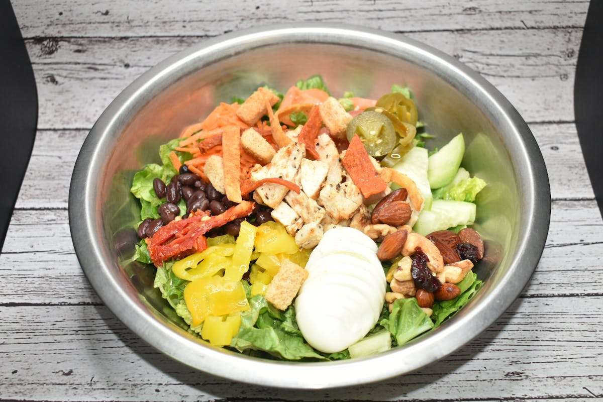 a bowl of salad