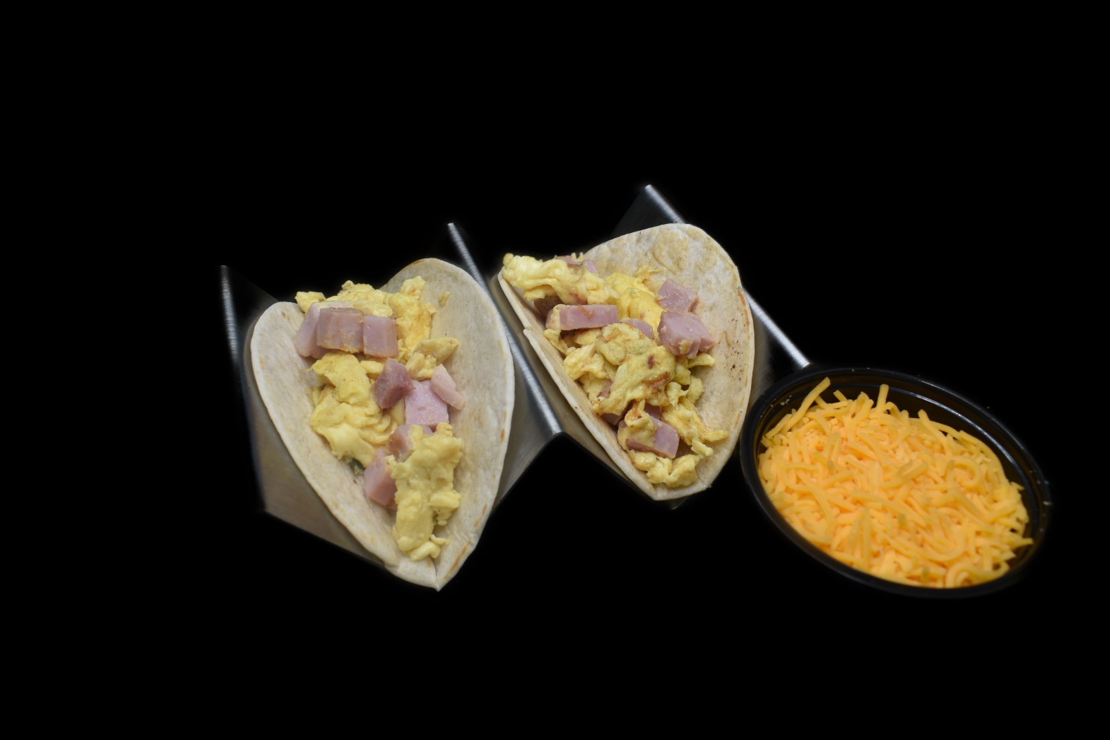 a tray of food on a plate