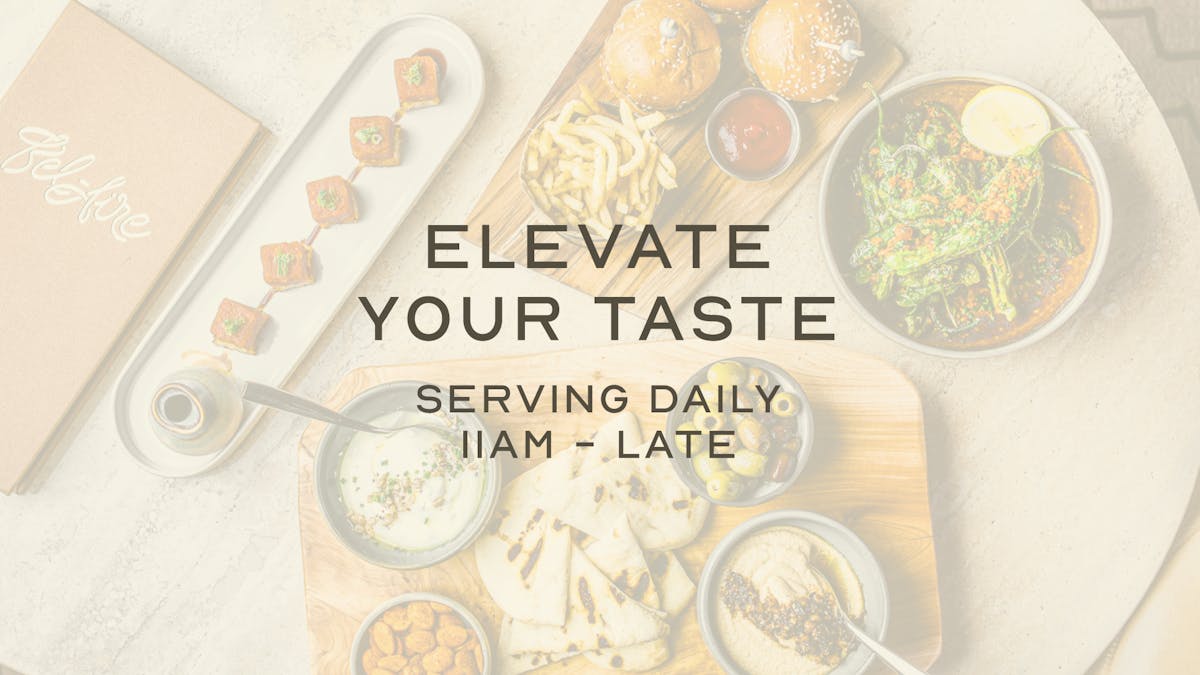 Elevate your taste with us at Bel-Aire Lounge where the kitchen opens at 11 am daily.