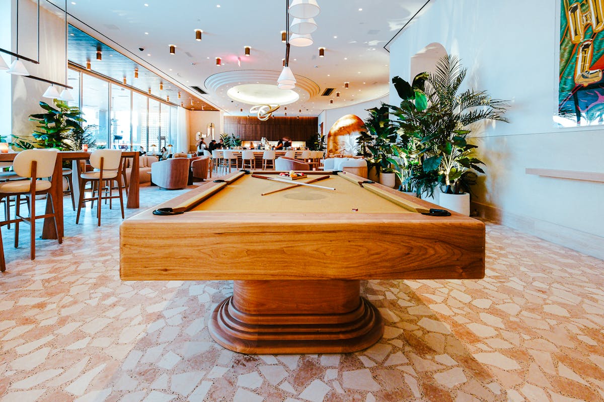 Photo of the pool table inside Durango Casino and Resort in Las Vegas