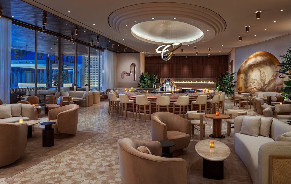las vegas lounge with dj