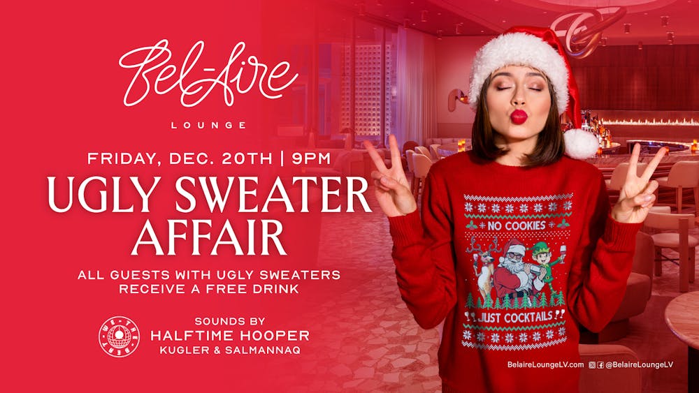 Ugly sweater affair at Bel-Aire Lounge at Durango Casino & Resort in Las Vegas on December 20th