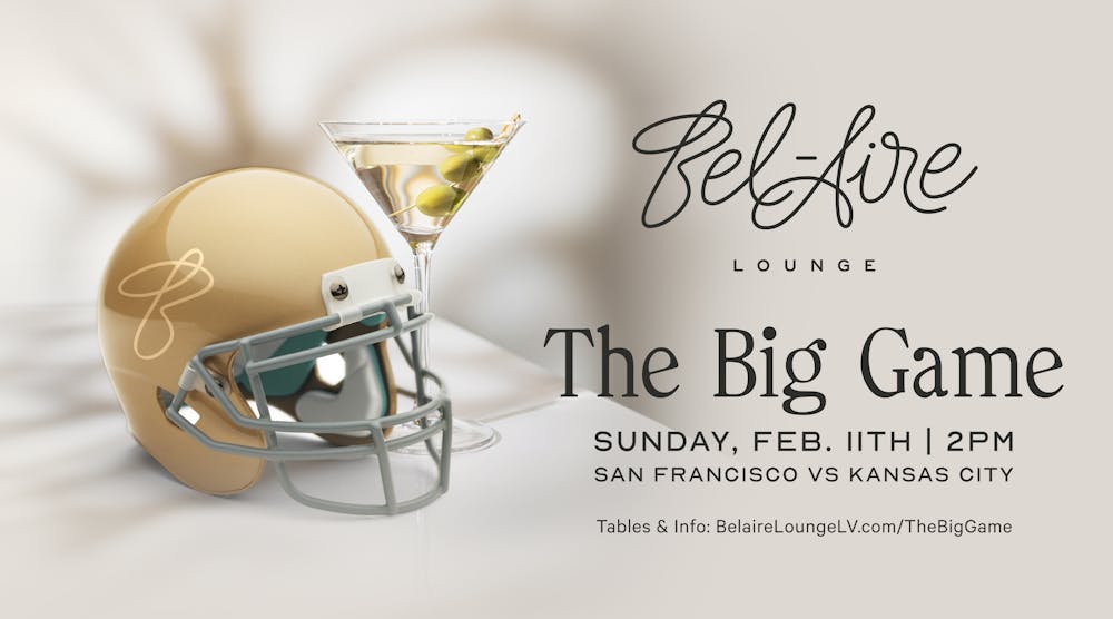 The Big Game on February 11th at 2pm inside Bel-Aire Lounge, a Las Vegas lounge
