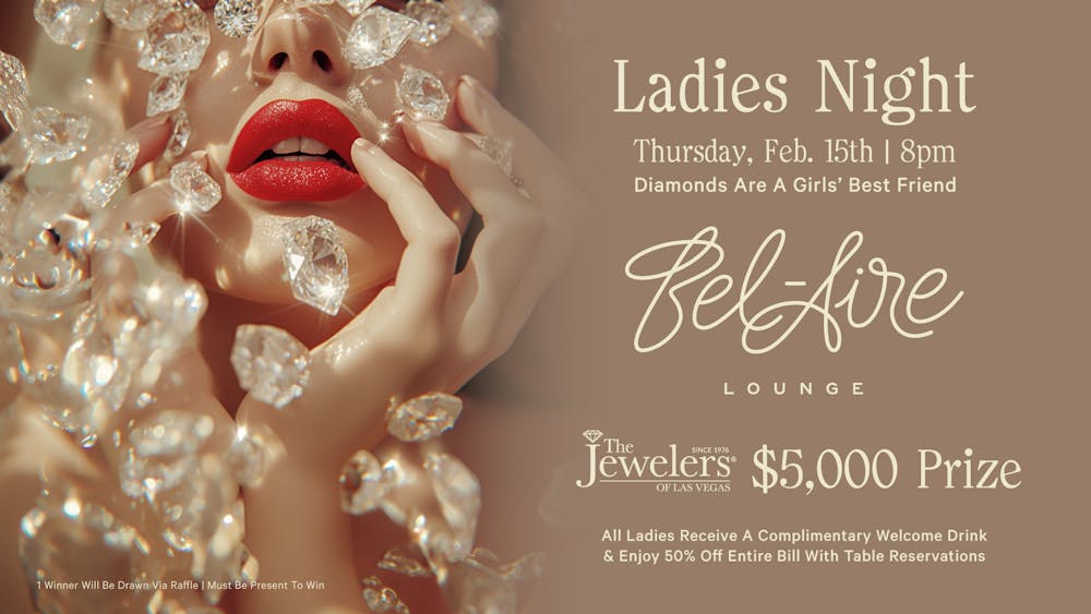 Ladies Night $5,000 giveaway to The Jewelers of Las Vegas at the Durango Lounge, Bel-Aire.