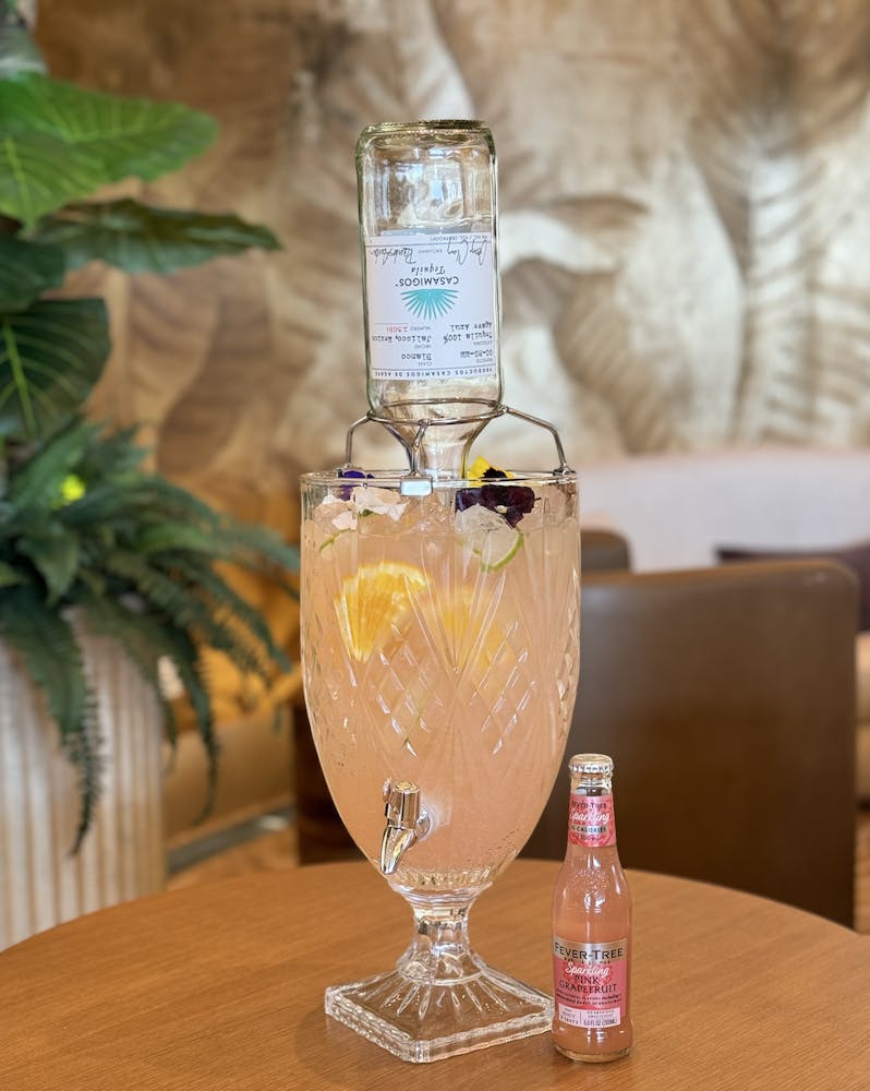 Grand Rita pitcher for National Margarita day at the Las Vegas Bars, Bel-Aire Lounge with Casamigos and Fever Tree.