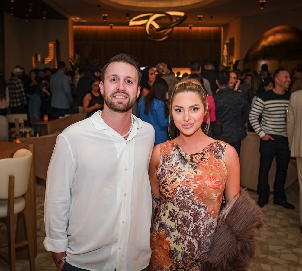 couple inside of Bel-Aire Lounge, a Las Vegas bar at Durango Casino Resort
