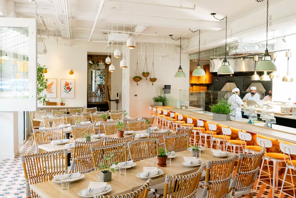 a bunch of food on a table