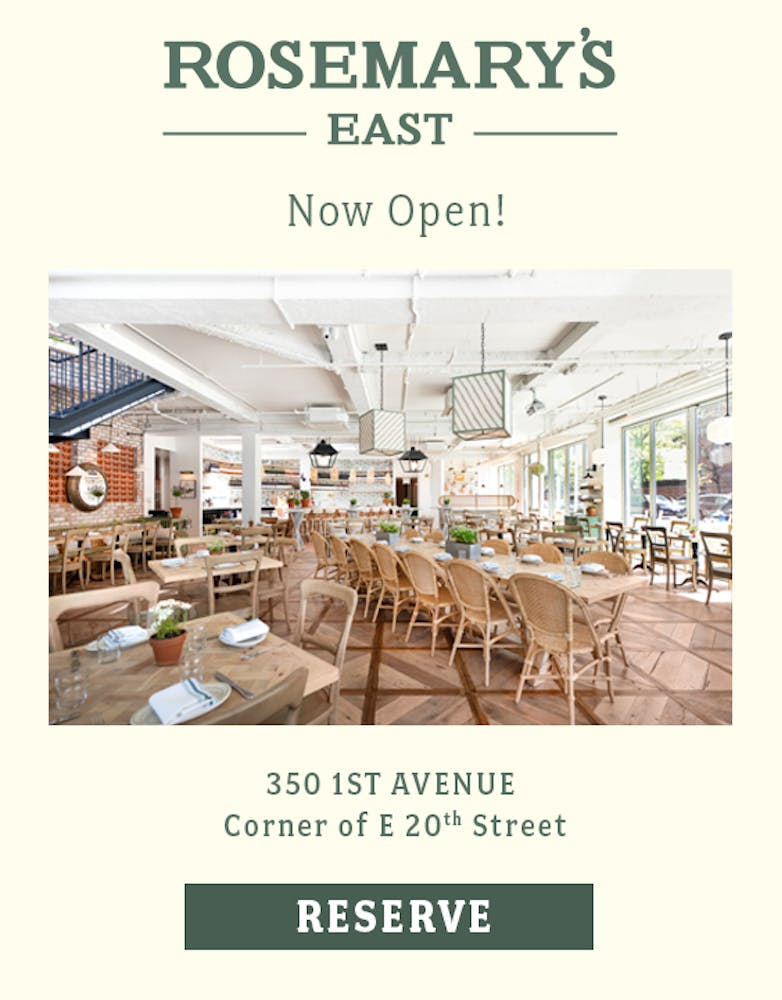 Rosemary's Neighborhood Italian restaurant serving fresh produce from