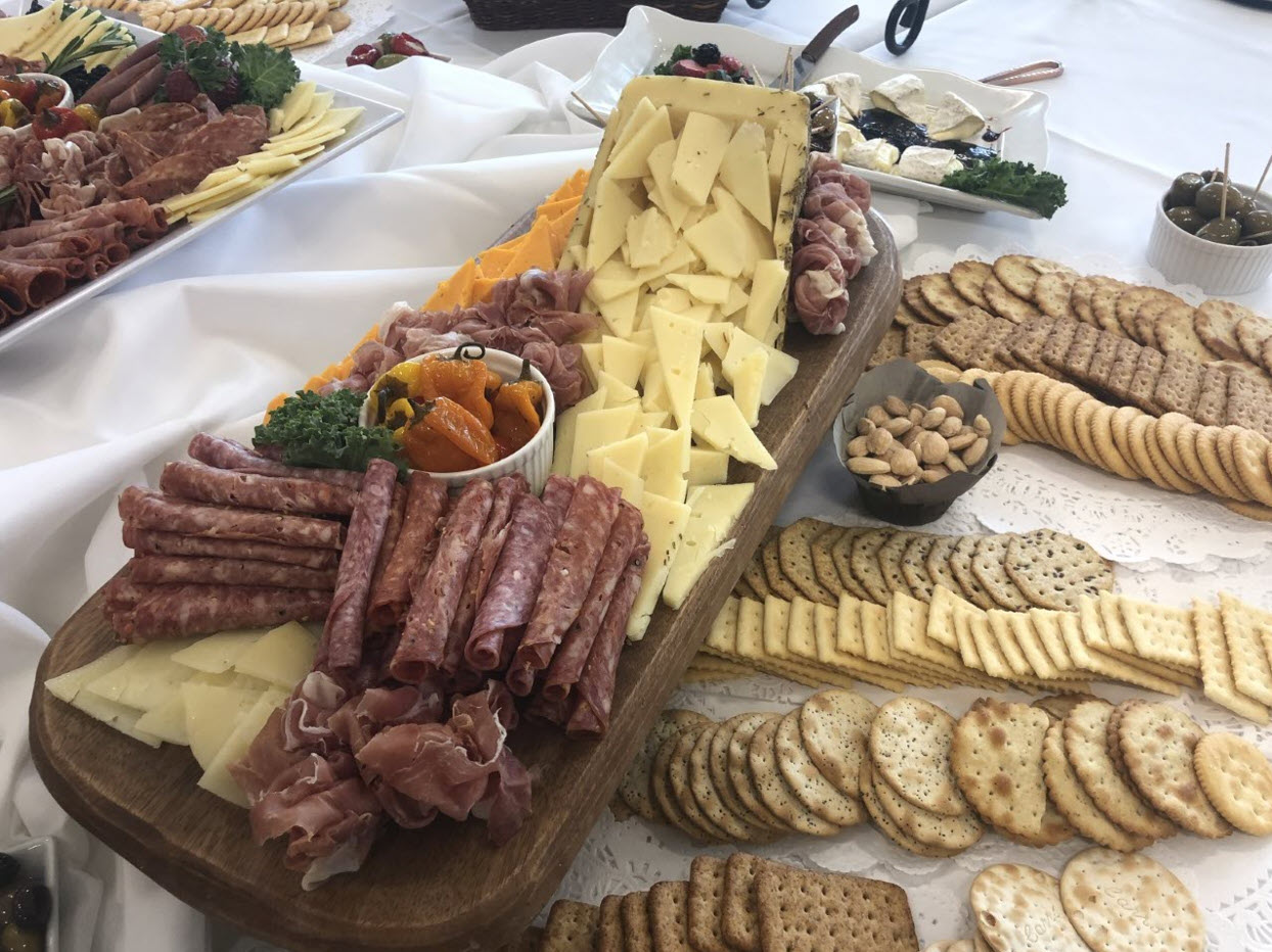 a plate of food on a table