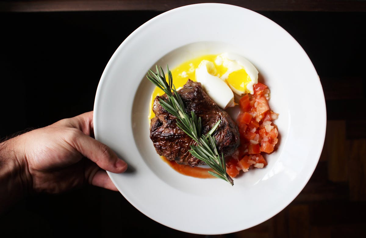 a bowl of food on a plate