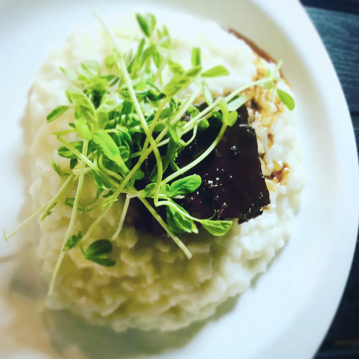 a close up of a plate of food with broccoli