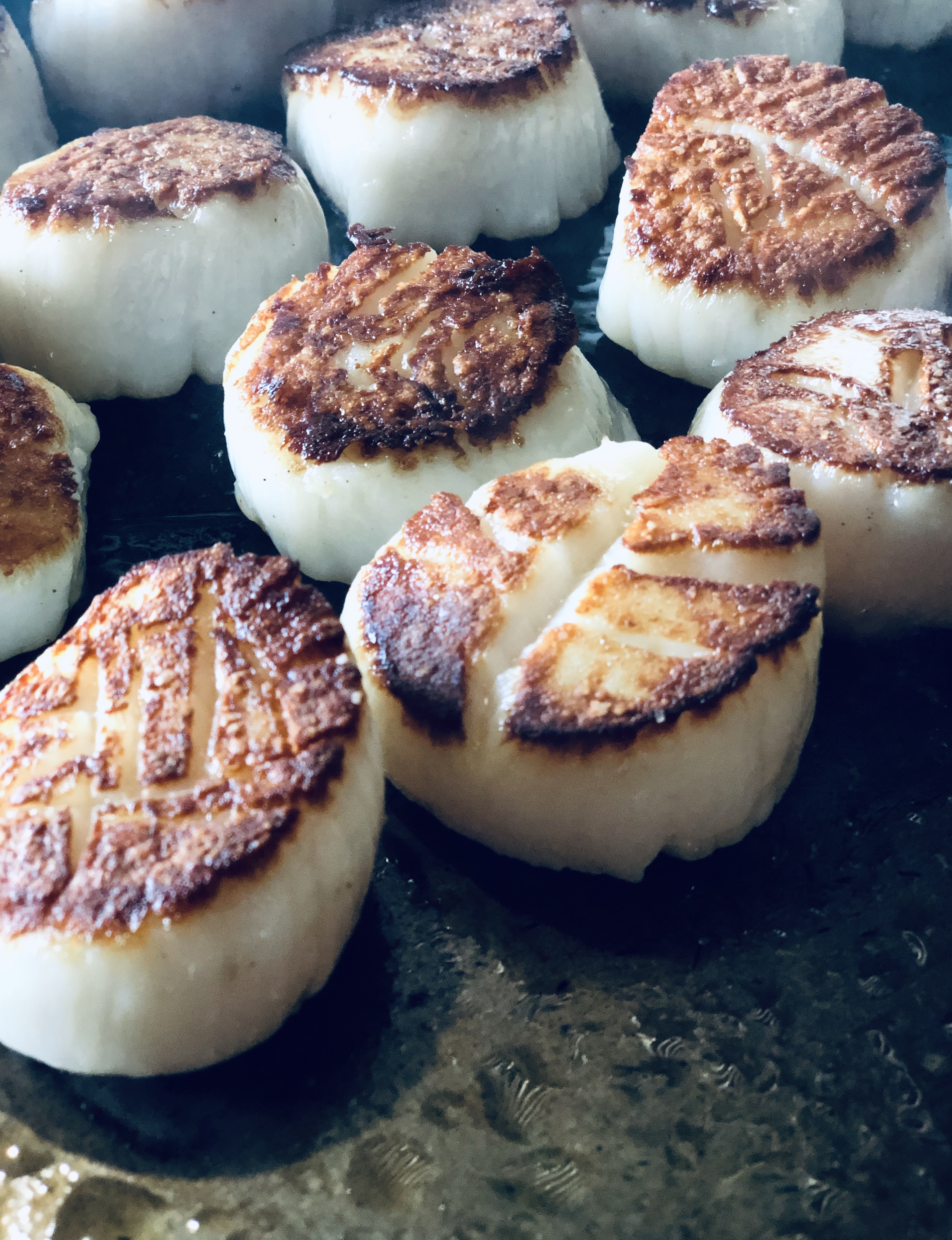 a close up of food