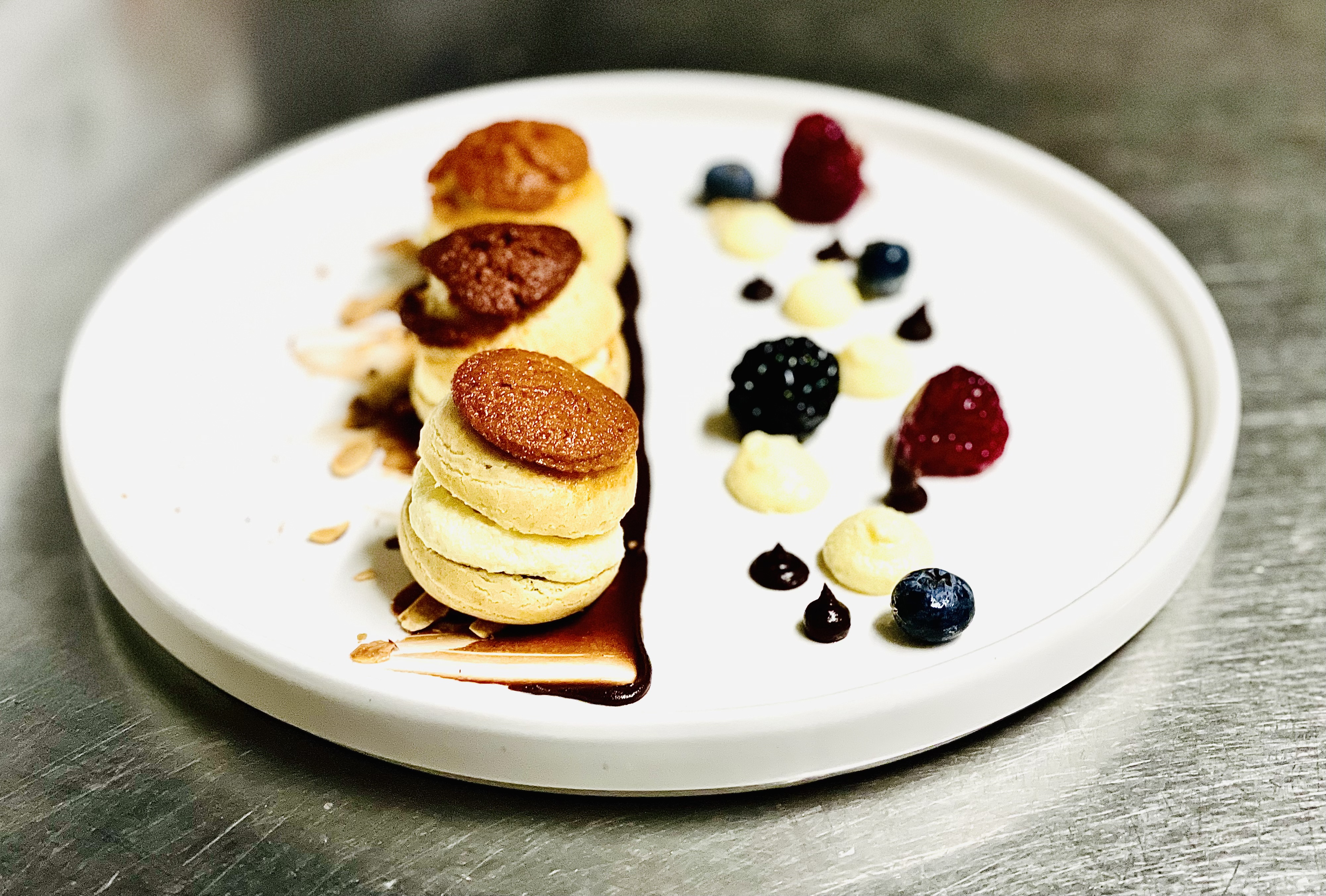 a slice of cake on a plate
