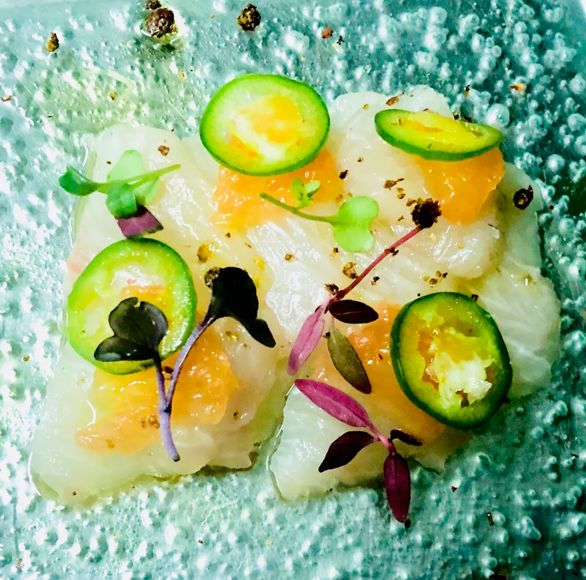 a close up of food