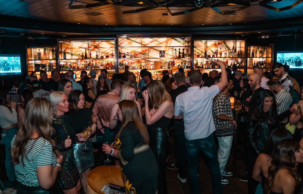 view of lounge in Las Vegas clique