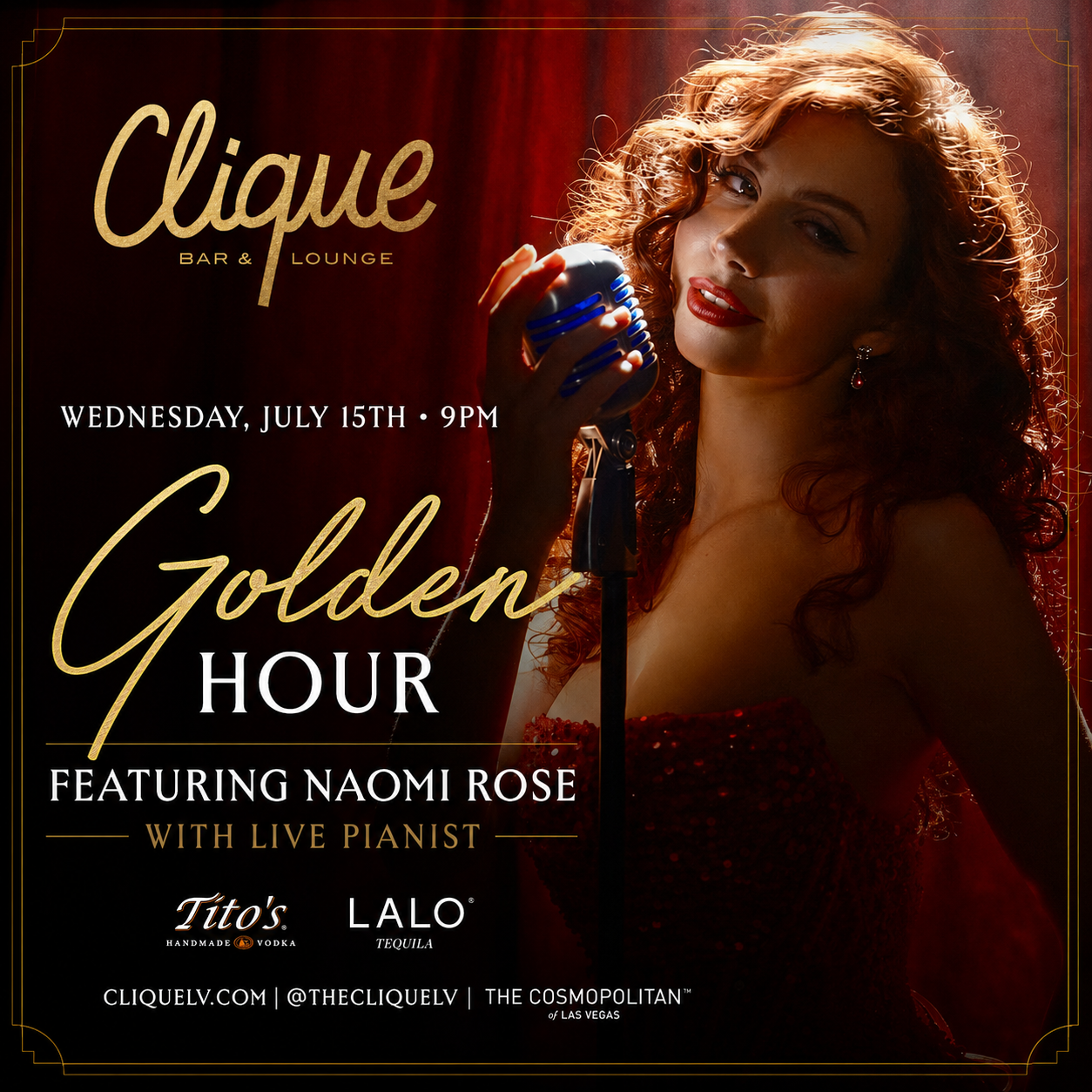 Las vegas lounge featuring live music artist Naomi Rose