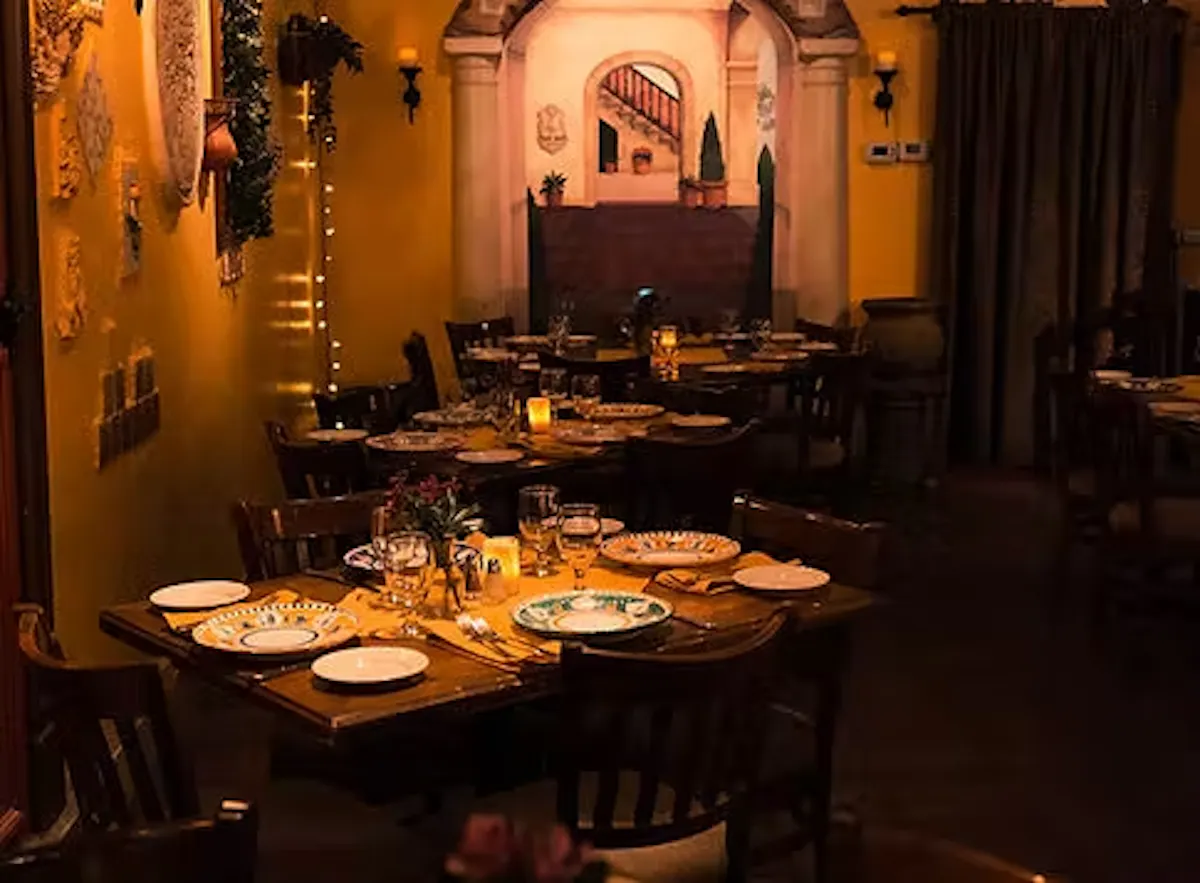 a dining room table
