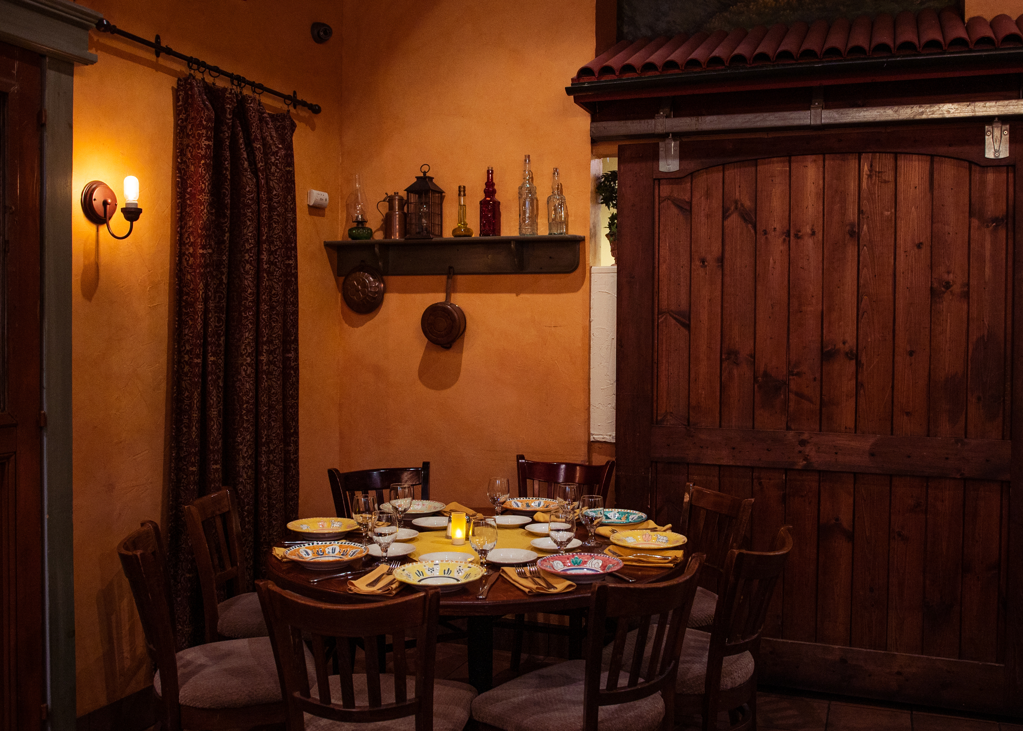 a dining room table